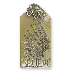 Bronze Quote Pendant - Believe