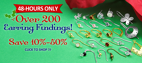 Earring Sale - 10% to 50% on Findings
