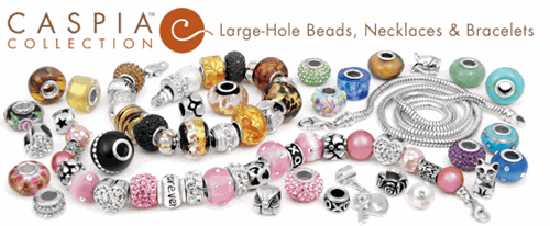 Caspia Large-Hole Beads & Jewelry Supplies