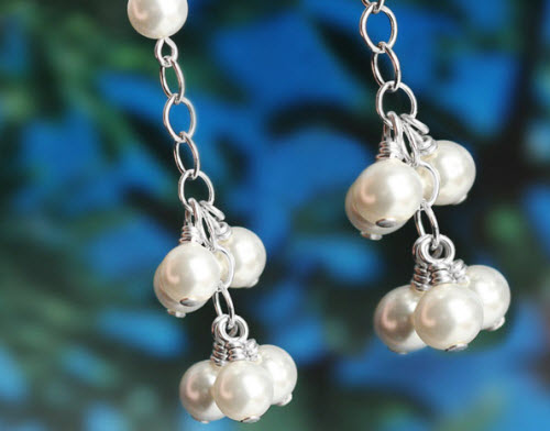 Why not make her a lovely pair of pearl earrings These Pearl Drop Earrings 