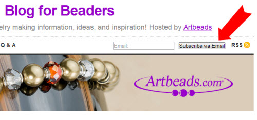 Subscribe to the Blog for Beaders!