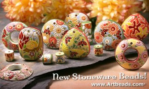 Handmade Stoneware Beads and Pendants