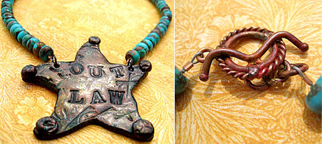 "Outlaw" necklace design by Artbeads.com customer Angie