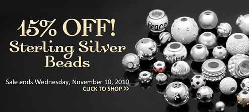 Artbeads.com Sterling Silver Beads Sale - 15% Off
