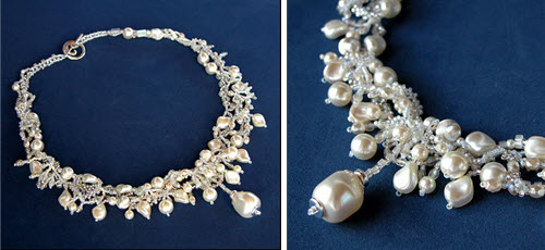 Enchantment Wedding Necklace Created by Linda of BeadsForever