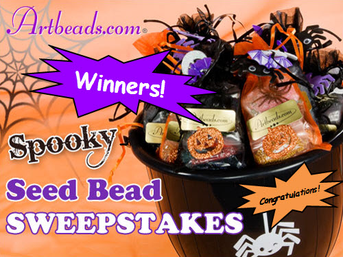Winners for the Spooky Seed Bead Sweepstakes Contest
