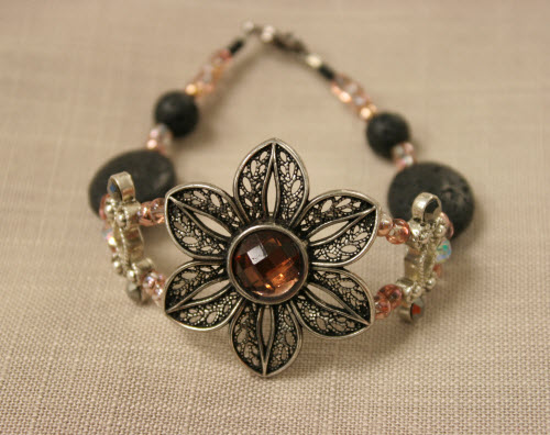 Filigree Flower Bracelet