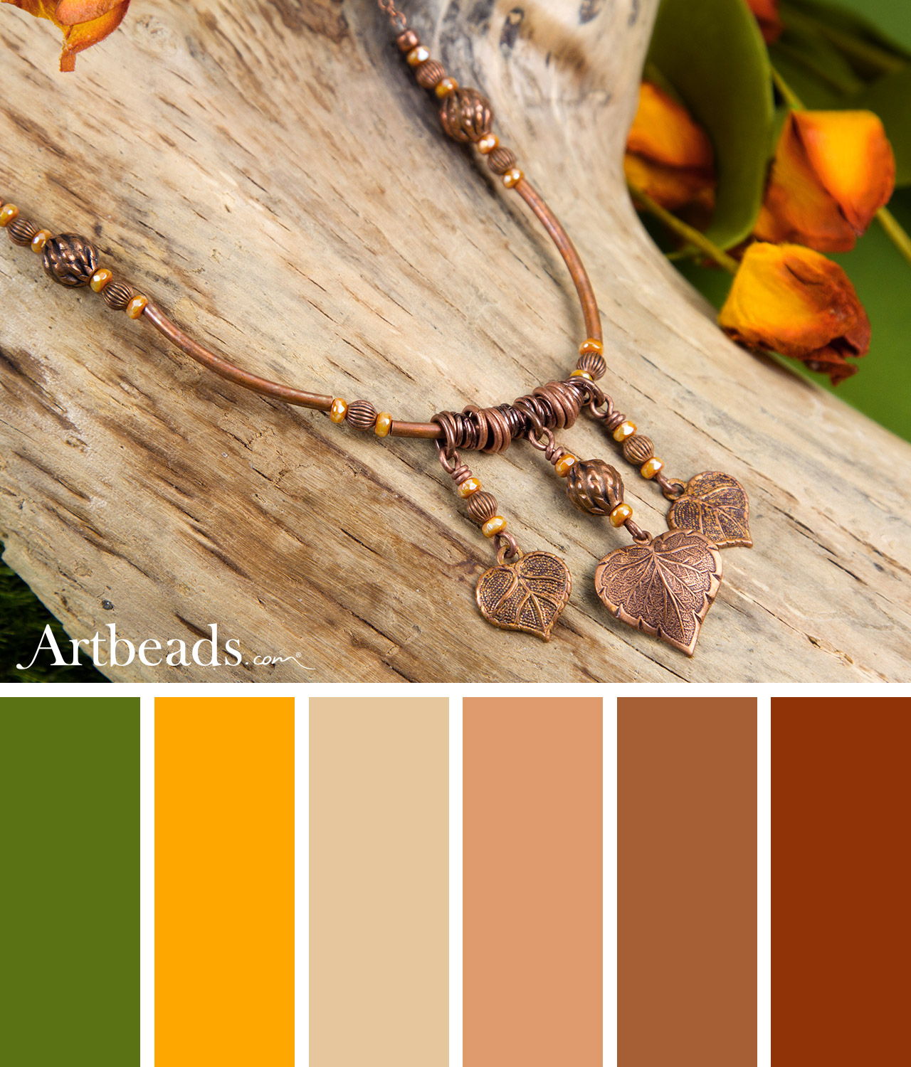 Copper Beech Color Palette from Artbeads.com 