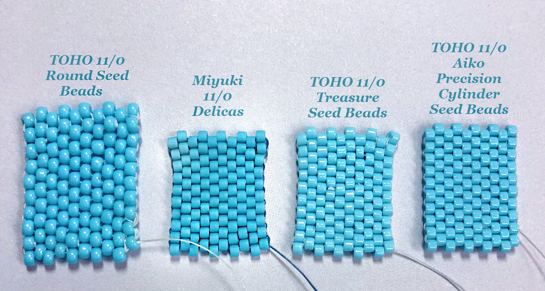 TOHO Aiko seed beads comparison