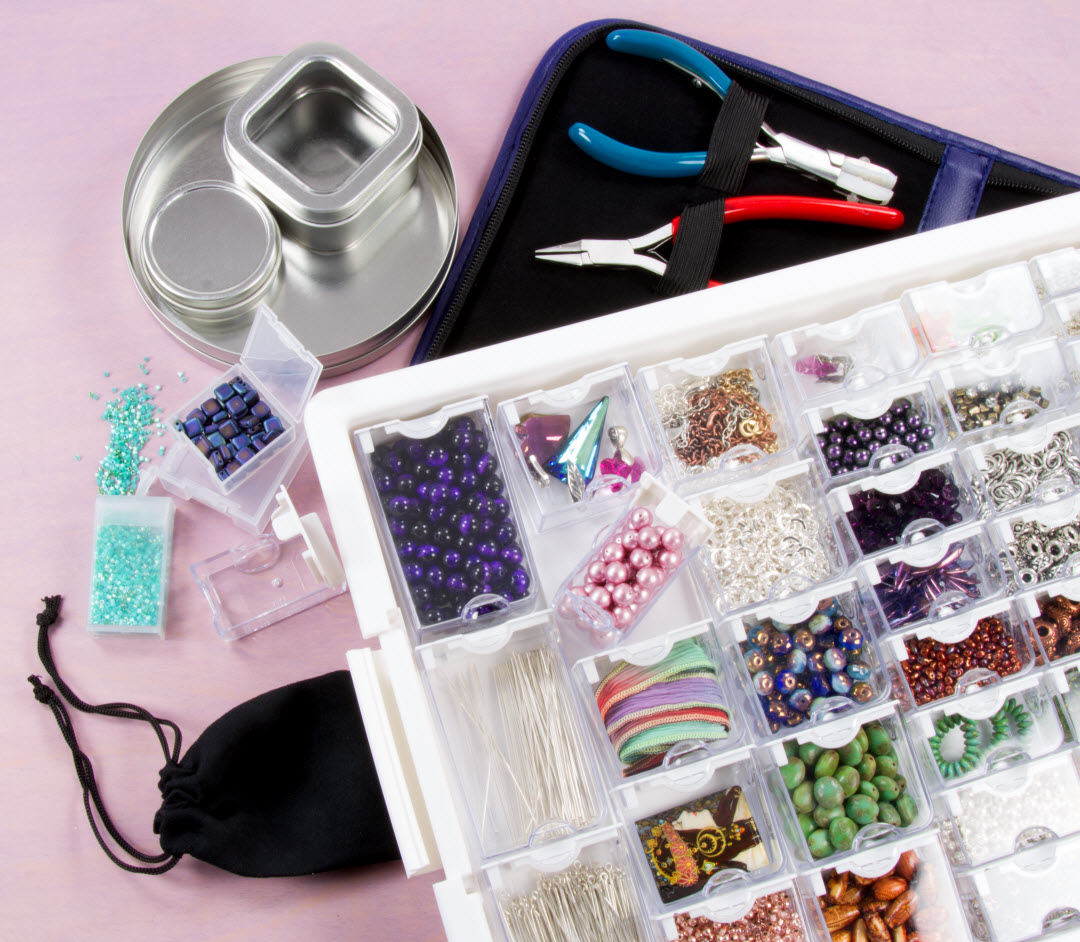 Get organized with bead storage options.